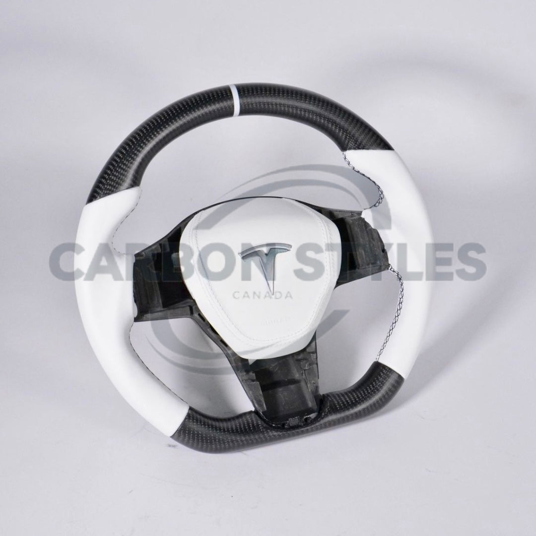 Tesla Custom Carbon Steering Wheel
